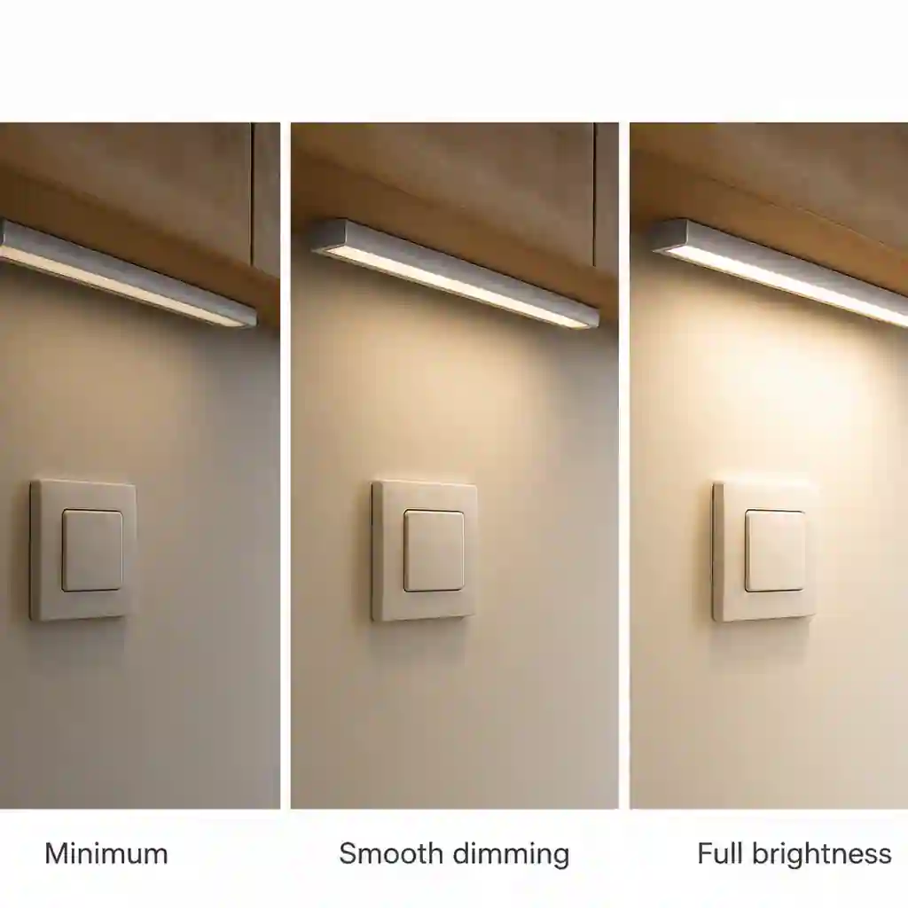 Plynulé PWM stmívání LED pásku od minima do plného jasu